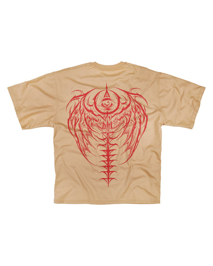 ANIME CREATURA ALATA BEIGE T-SHIRT